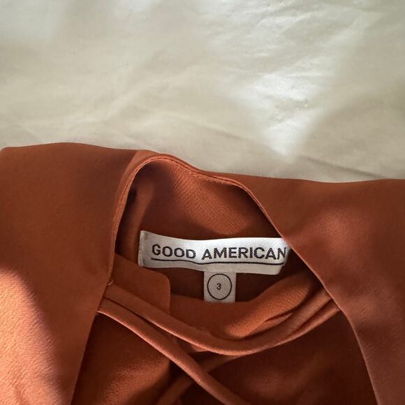 Good American Mauve Satin Dress L 3 - Picture 8 of 9